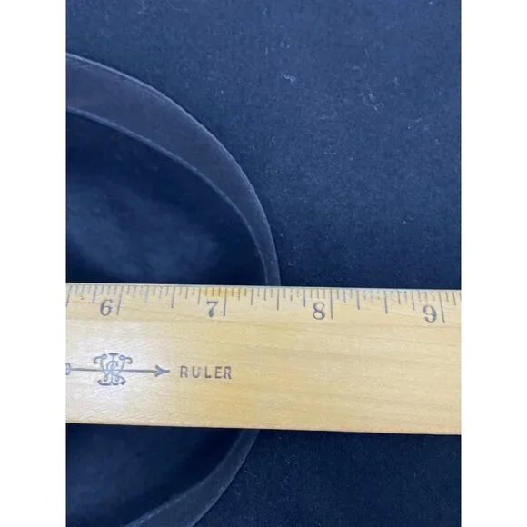 Stetson Crushable Wool Felt Outback Cowboy Hat Size S Black Woven Band Silver - Picture 13 of 13